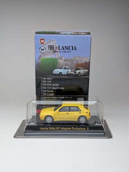 KYOSHO 1/64 Fiat x Lancia MiniCar Collection Lancia Delta HF integrale Evoluzione II (Yellow)
