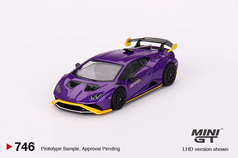 Mini GT 1:64 Lamborghini Huracán STO – Viola Pasifae – Mijo Exclusives