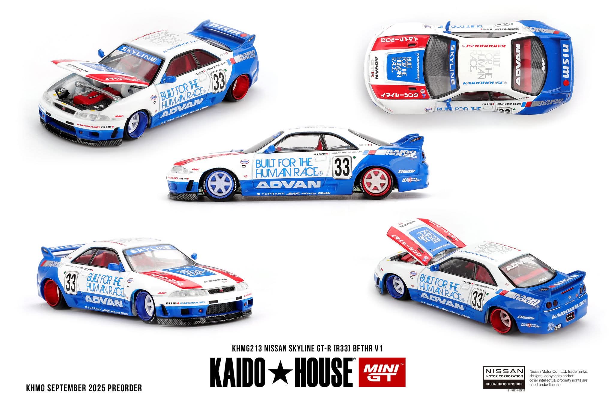 Kaido House 1/64 Nissan Skyline GT-R (R33) BFTHR V1 – DiecastTalk
