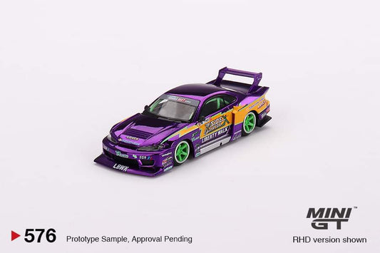 Mini GT 1:64 Nissan LB-Super Silhouette Nissan S15 SILVIA #555 2022 Formula Drift Japan