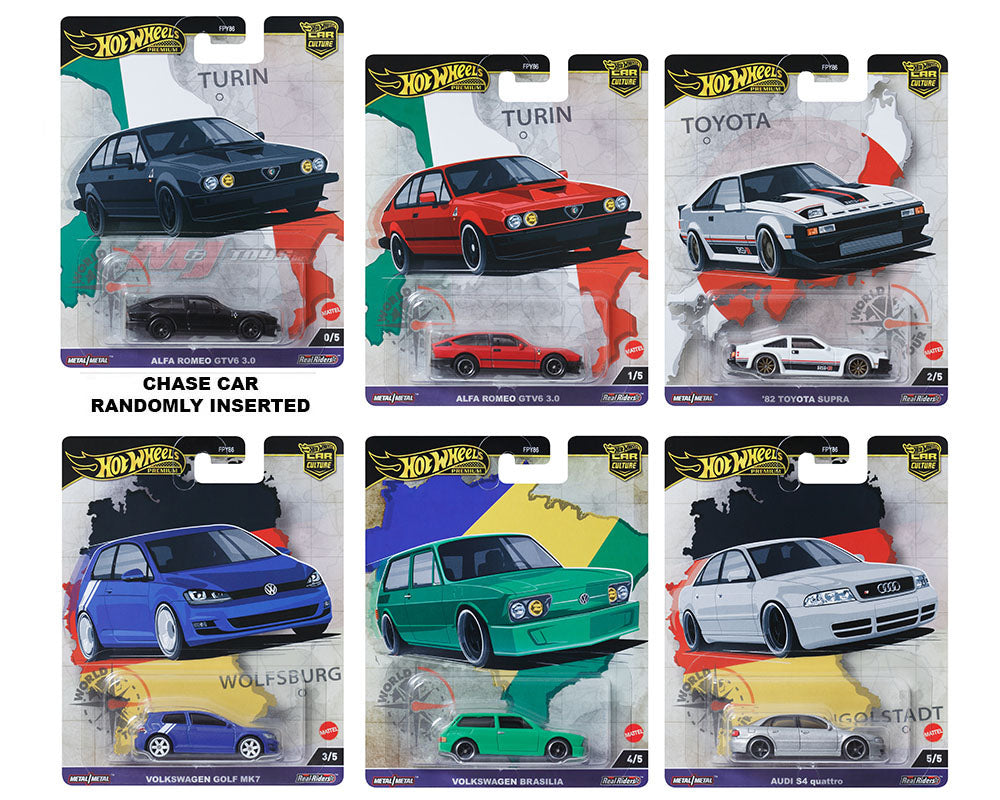 1 set of Hot Wheels 1:64 car Culture 2024 A case ” World Tour “ –  DiecastTalk