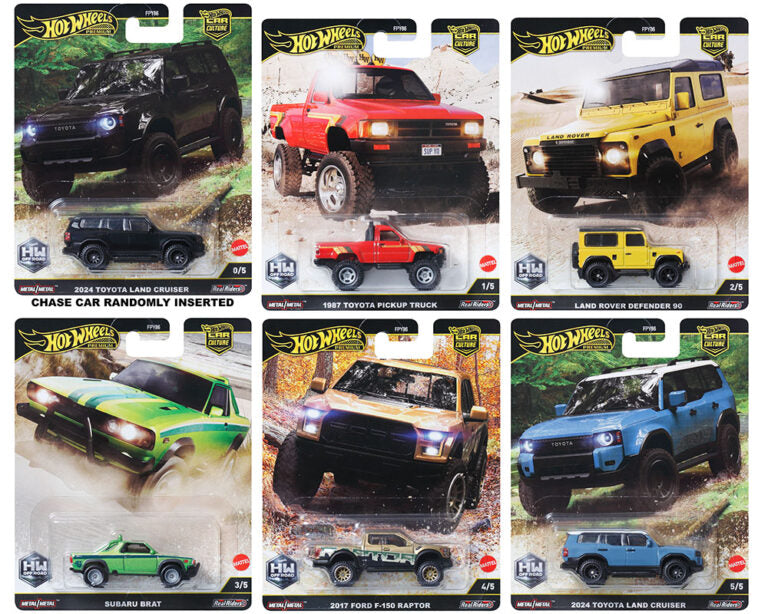 1 set of Hot Wheels 1:64 Car Culture 2024 H Case – HW Off Road