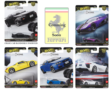 Hot Wheels 1:64 Car Culture 2025 N Case – Timless Icons Assortment