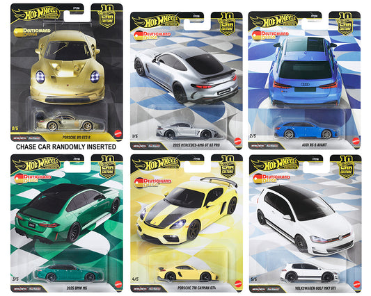 1 set of Hot Wheels 1:64 Car Culture 10th Anniversary 2026 W – DEUTSCHLAND DESIGN