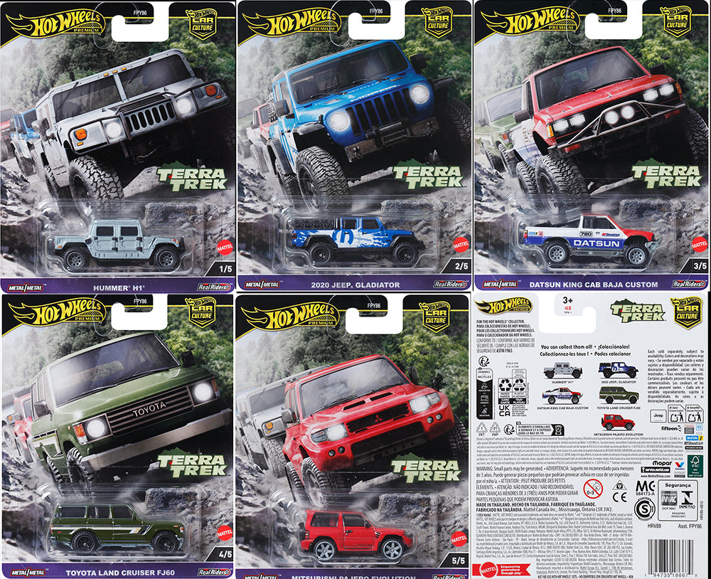 1 set of Hot Wheels 1:64 2024 CAR CULTURE TERRA TREK