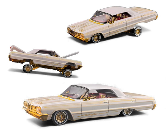Fine Works 1:64 Chevrolet Impala Lowrider White