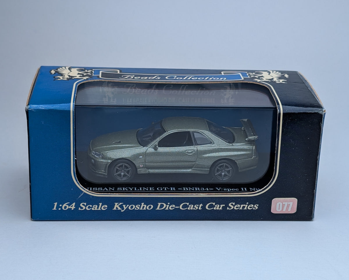 Kyosho Beads Collection Nissan Skyline GT-R <BNR34> V-spec II Nur (Millennium Jade)