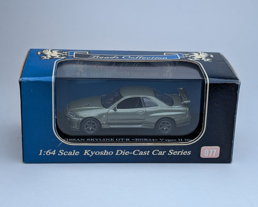 Kyosho Beads Collection Nissan Skyline GT-R <BNR34> V-spec II Nur (Millennium Jade)