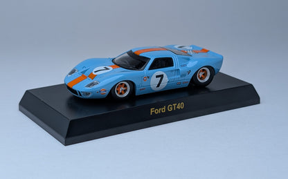 KYOSHO 1:64 USA Minicar Collection Ford GT40 #7 (Blue and Orange) (Copy)