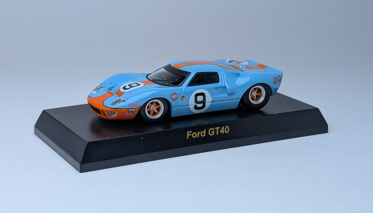 KYOSHO 1:64 USA Minicar Collection Ford GT40 #9 (Blue and Orange)