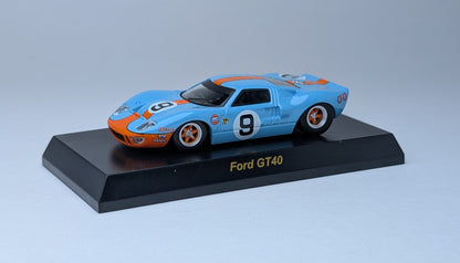 KYOSHO 1:64 USA Minicar Collection Ford GT40 #9 (Blue and Orange)