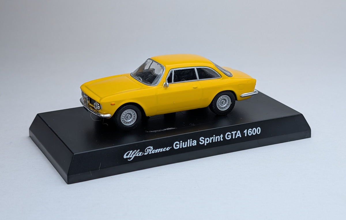 KYOSHO 1/64 Alfa Romeo Minicar Collection AlfaRomeo Giulia Sprint GTA 1600 (Yellow)