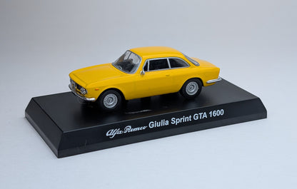 KYOSHO 1/64 Alfa Romeo Minicar Collection AlfaRomeo Giulia Sprint GTA 1600 (Yellow)