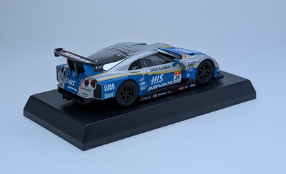 Kyosho 1/64 Scale Minicar Collection HIS Advan Kondo GT-R (Silver and Blue)