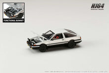 Load image into Gallery viewer, Hobby Japan 1/64 Toyota SPRINTER TRUENO GT APEX (AE86) JDM Style with WHITE BONNET White / Black