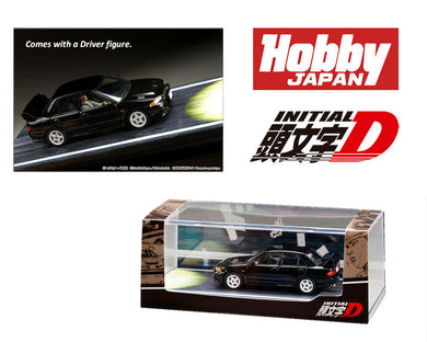 (Preorder) Hobby Japan 1:64 Mitsubishi Lancer RS Evolution Ⅲ / INITIAL D vs Ryosuke Takahashi with Kyoichi Sudo Figure inside the car