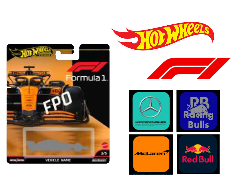 Hot Wheels 1:64 F1 Racing Premium H Assortment – Team Mercedes, VARB