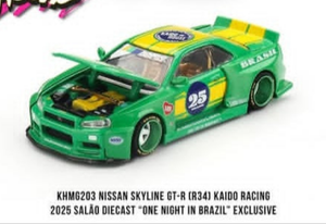 Kaido House One Night in Brazil 1:64 Nissan Skyline GT-R (R34) Kaido Racing SALAO exclusive