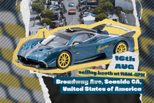 Load image into Gallery viewer, Tarmac Works 1/64 Pagani Huayra R Turquoise Carbon Fiber - GLOBAL64