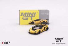 Load image into Gallery viewer, MINI GT HK Toy Car Salon 23 Exclusive Lamborghini LB-Silhouette WORKS Aventador GT EVO Yellow Bundle