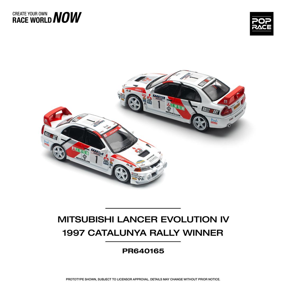 ミニカー RACING CHAMPIONS LANCER EVOLUTION POPRACE 1/64 MITSUBISHI LANCER EVO IV - WINNER RALLY DE