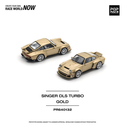 POPRACE 1/64 SINGER DLS TURBO (ROAD) - GOLD