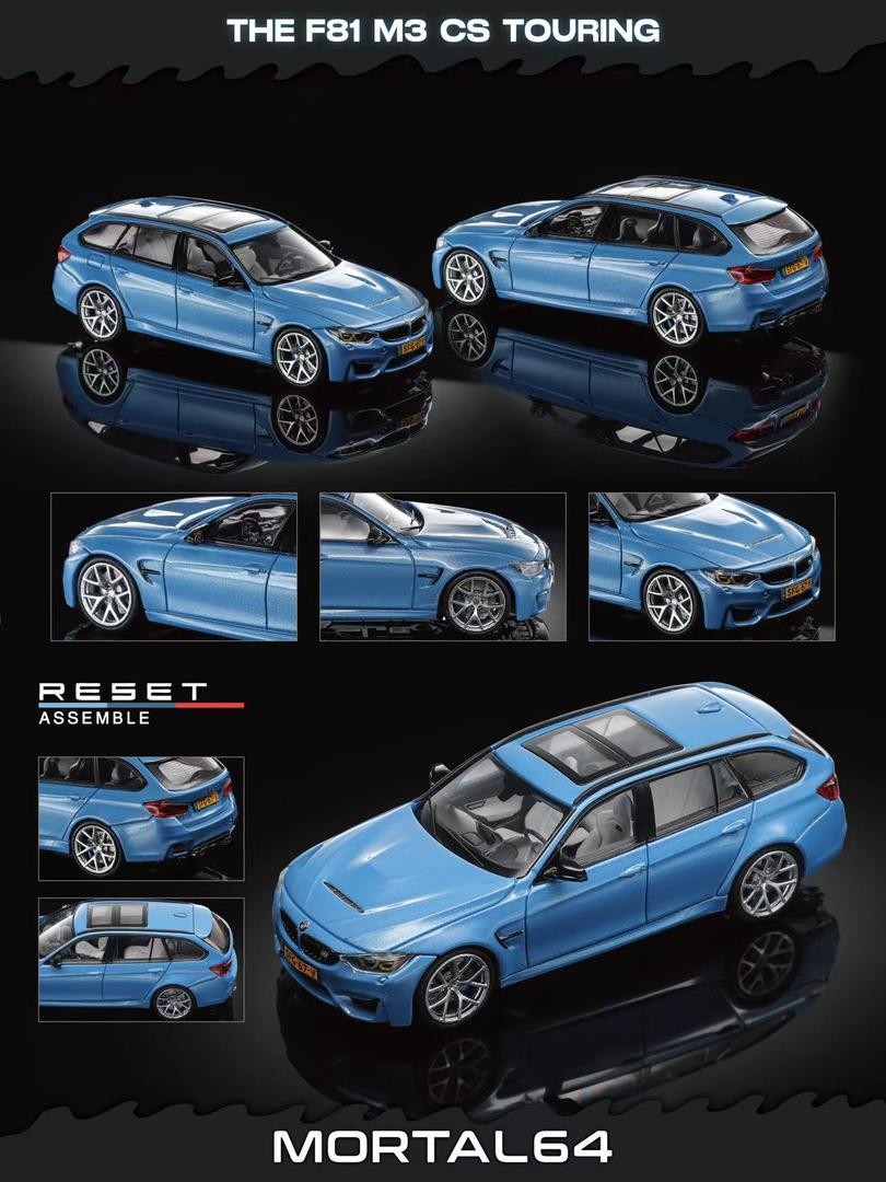Mortal64 1/64 BMW M3 Wagon (F81) Yas Marina Blue