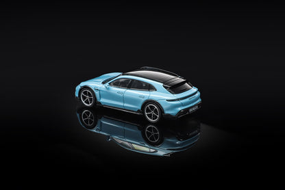 AF 1/64 Porsche Taycan Cross Turismo Turbo S Frozen Blue Metallic