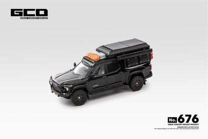 GCD 1:64 Toyota Tundra Camper with accessories Black