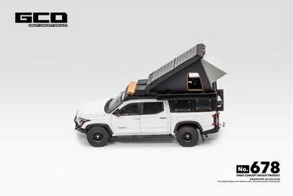 GCD 1:64 Toyota Tundra Camper with accessories White