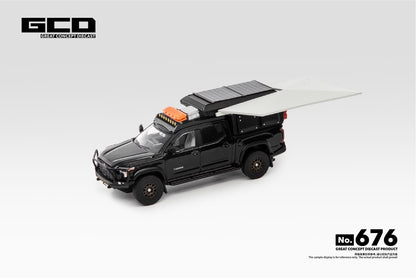 GCD 1:64 Toyota Tundra Camper with accessories Black