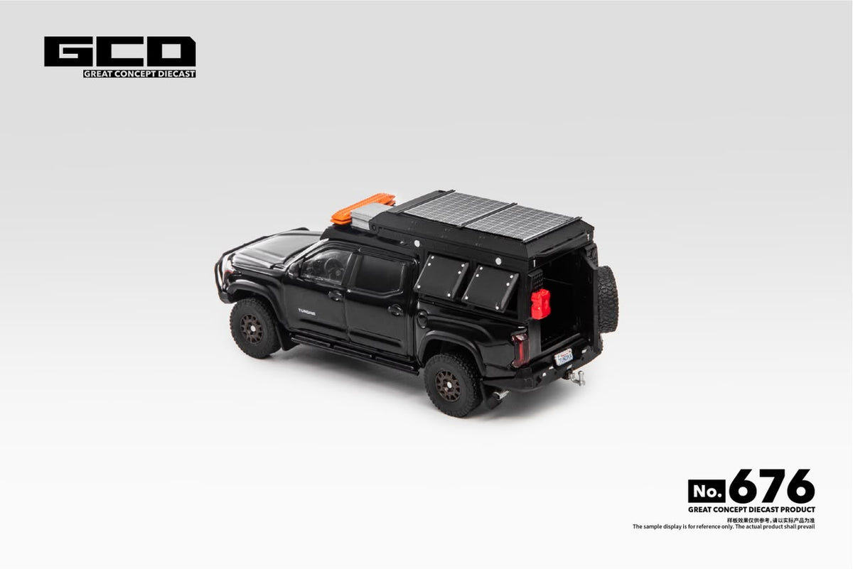GCD 1:64 Toyota Tundra Camper with accessories Black