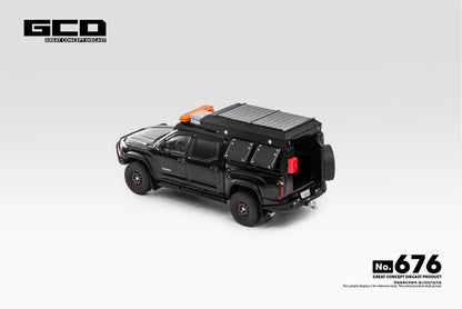 GCD 1:64 Toyota Tundra Camper with accessories Black