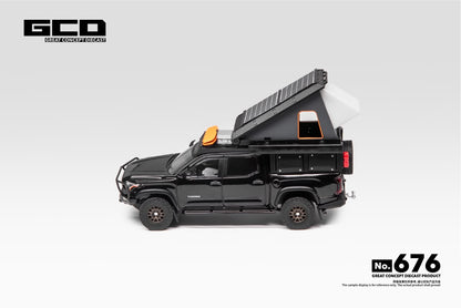 GCD 1:64 Toyota Tundra Camper with accessories Black