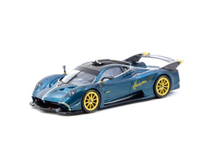 Tarmac Works 1/64 Pagani Huayra R Turquoise Carbon Fiber - GLOBAL64