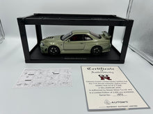 Load image into Gallery viewer, AUTOart 1/18 Nissan Skyline R34 GTR Z Tune Millennium Jade