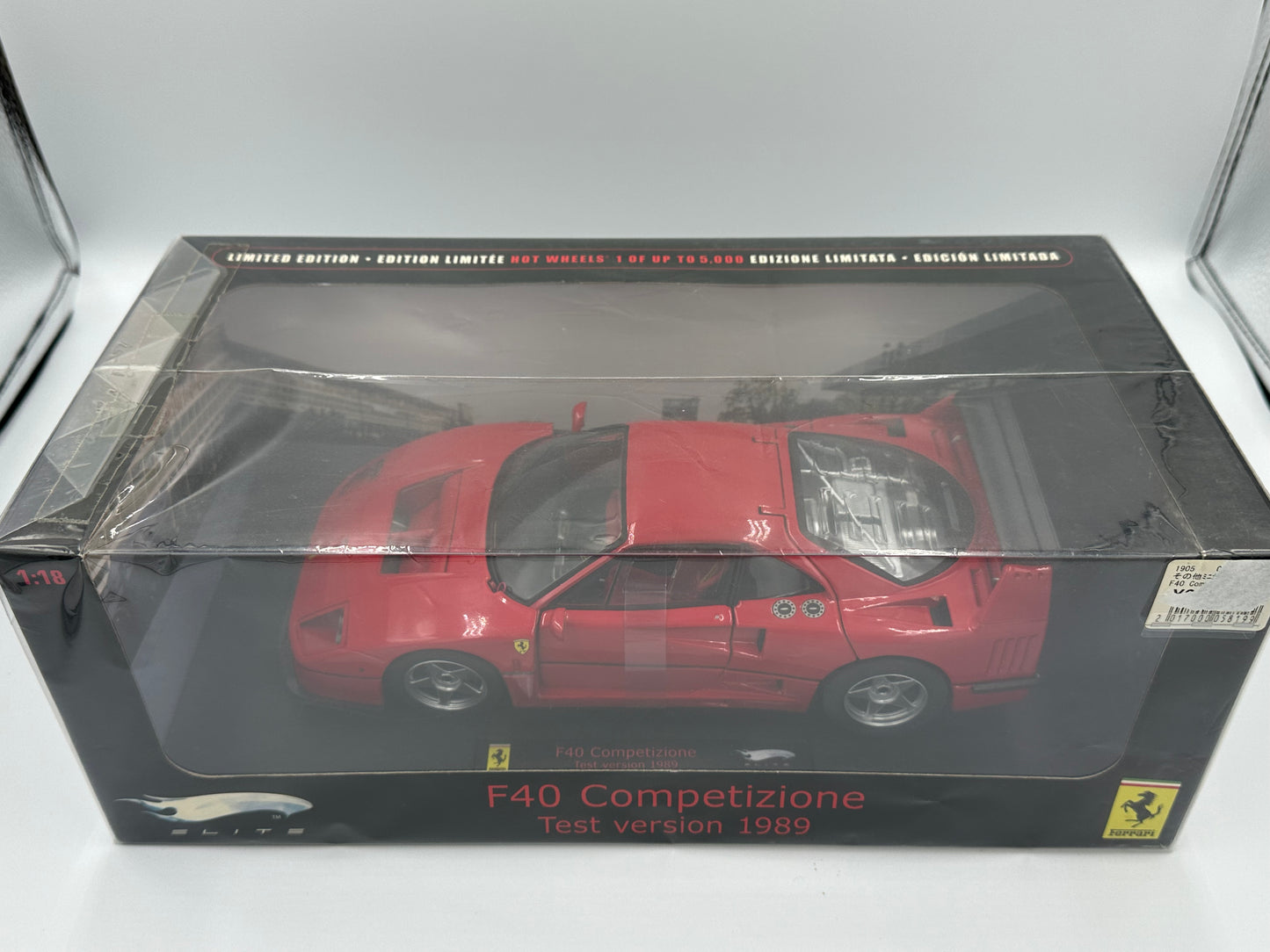 Hot Wheels Elite 1:18 Ferrari F40 Competizione Test 1989