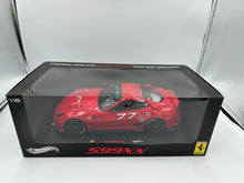 Load image into Gallery viewer, Hot Wheels Elite 1:18 Ferrari 599 XX Red #77