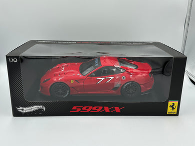 Hot Wheels Elite 1:18 Ferrari 599 XX Red #77