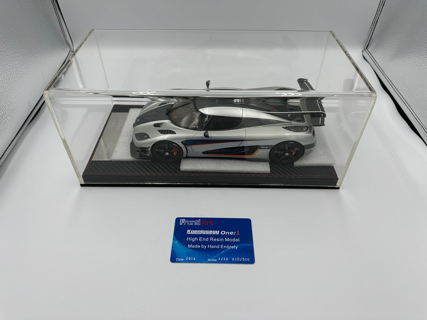 Frontiart 1/18 Koenigsegg One:1 Silver & Orange