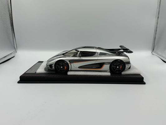 Frontiart 1/18 Koenigsegg One:1 Silver & Orange