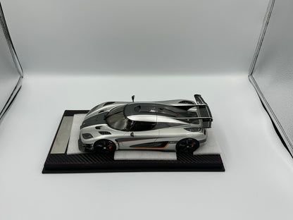 Frontiart 1/18 Koenigsegg One:1 Silver & Orange