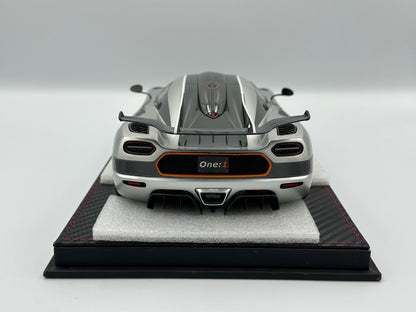 Frontiart 1/18 Koenigsegg One:1 Silver & Orange