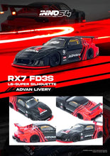 Load image into Gallery viewer, (Pre order) INNO64 1/64 LBWK RX7 (FD3S) LB-SUPER SILHOUETTE Advan Livery