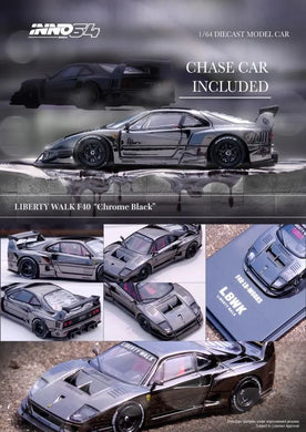 (Pre Order )INNO64 1/64 LBWK F40 Chrome Black