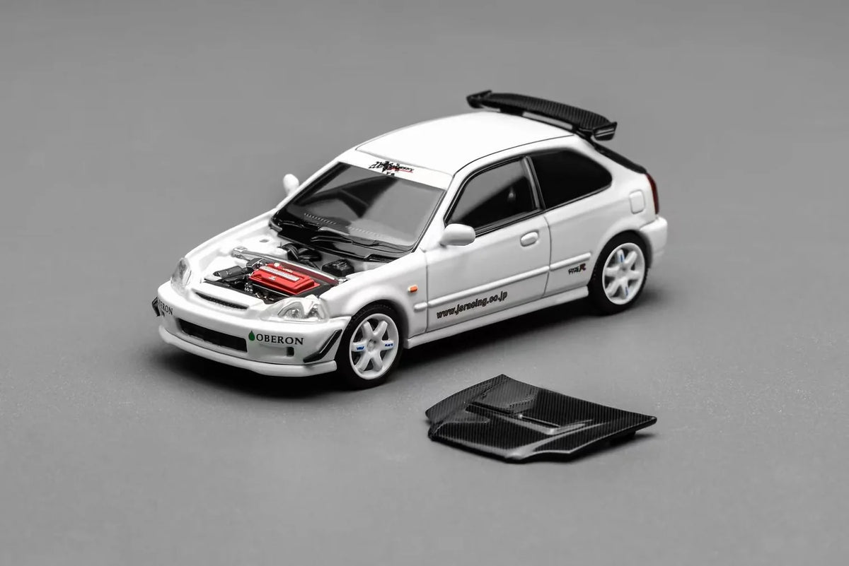 MotorHelix 1/64 Honda Civic Type-R (EK9) J's Racing in White