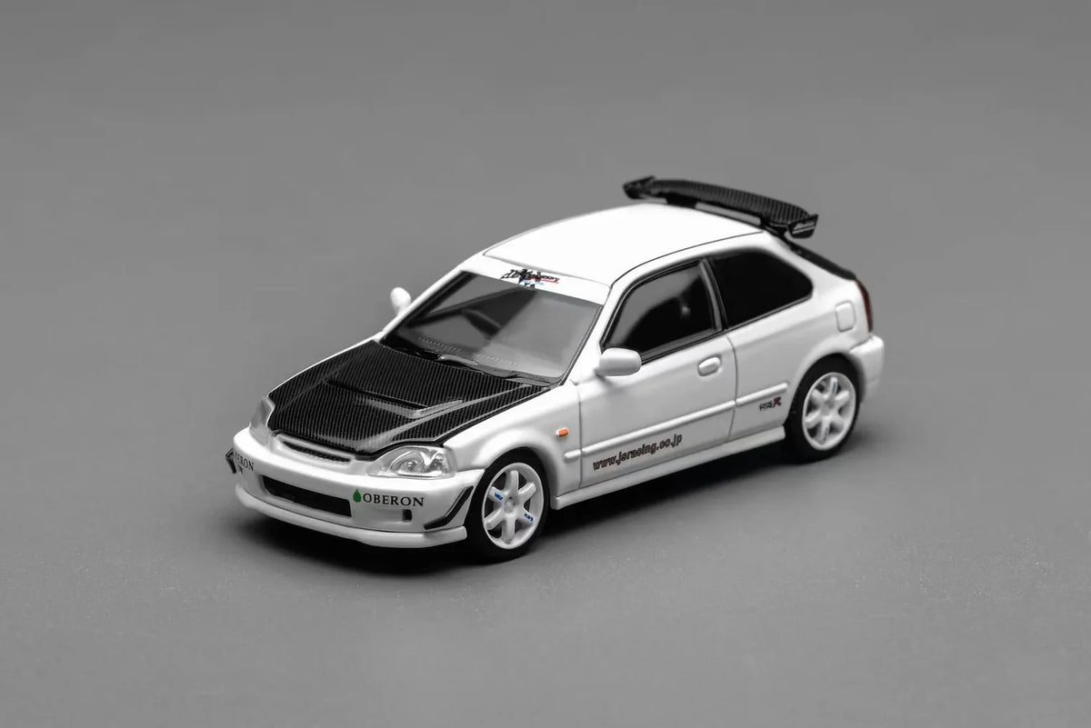 MotorHelix 1/64 Honda Civic Type-R (EK9) J's Racing in White
