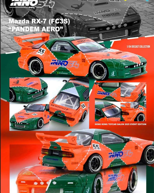 Inno 1/64 Hong Kong Toy Car Salon Exclusive Mazda RX-7 (FC3S) Pandem