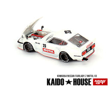 Load image into Gallery viewer, Kaido House x Mini GT 1:64 Datsun KAIDO Fairlady Z MOTUL V3 – White – Limited Edition