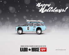 Load image into Gallery viewer, (Preorder) Kaido House x Mini GT 1:64 Datsun 510 Wagon Kaido GT Surf Safari RS Winter Holiday Edition